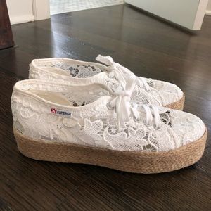 Superga platform sneakers size 8.5 (fits a 9)
